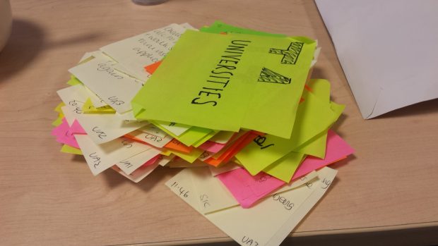 Pile of Post-It notes