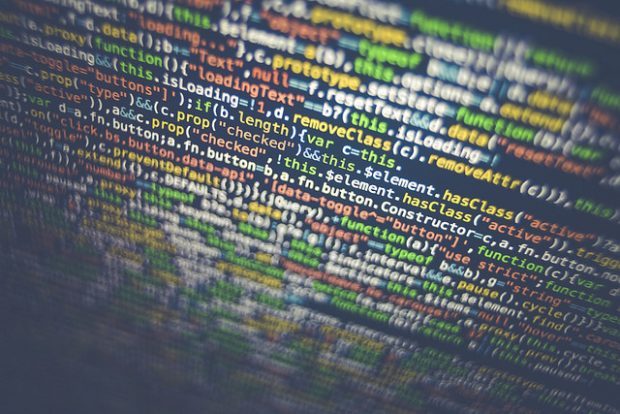 A computer screen full of code